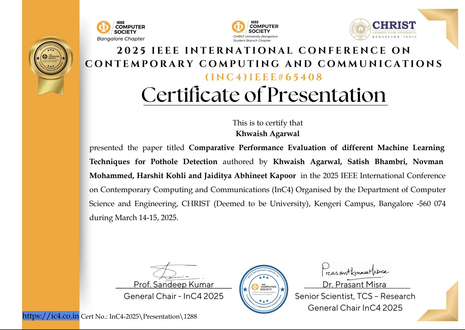 Research Certificate
